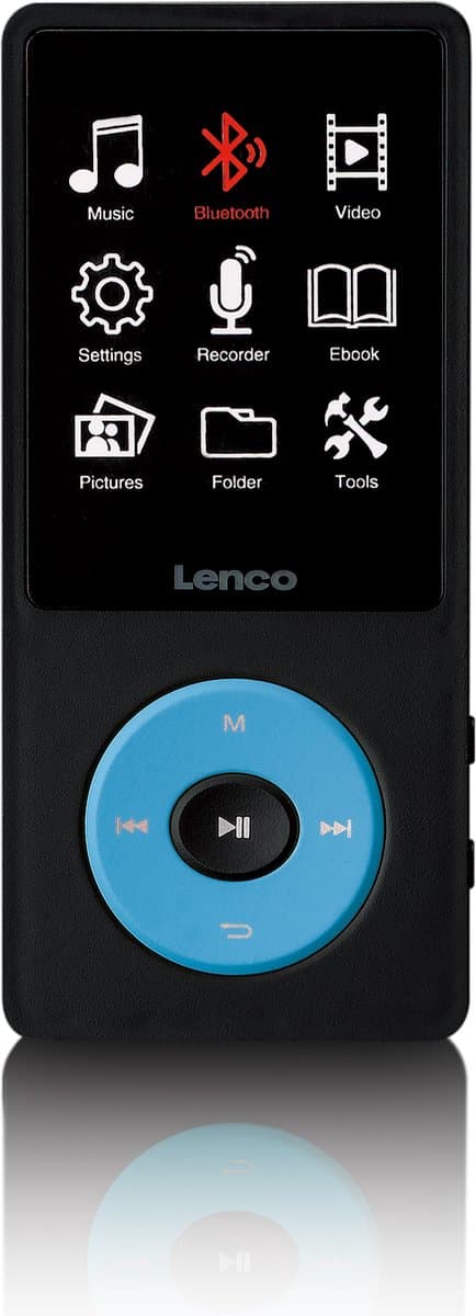 Lenco Xemio-860BU - MP3/MP4 speler met Bluetooth en 8GB intern geheugen - Blauw — afbeelding 1