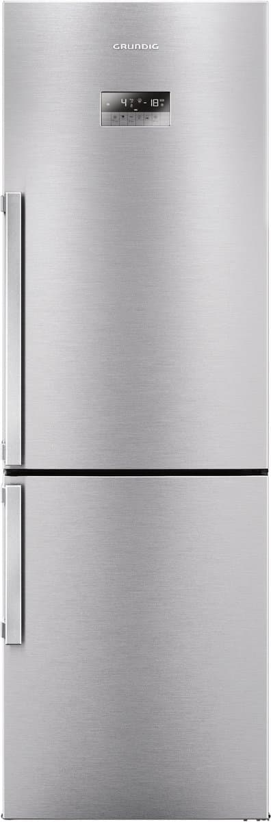 Grundig GKN16820X koel-vriescombinatie Vrijstaand 316 l Roestvrijstaal — afbeelding 1