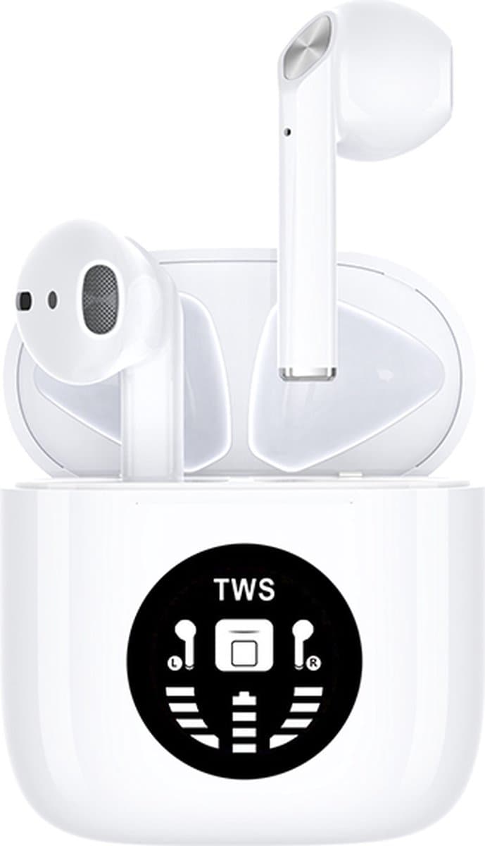 JAP Sounds AP80 - Draadloze oordopjes met oplaadcase - 24/u Luistertijd - Bluetooth - Earbuds wireless - Sport oortjes - Geschikt voor apple, iphone, android, samsung etc. — afbeelding 1