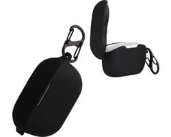 kwmobile Hoes geschikt voor JBL WAVE BUDS - Siliconen cover voor oordopjes in zwart