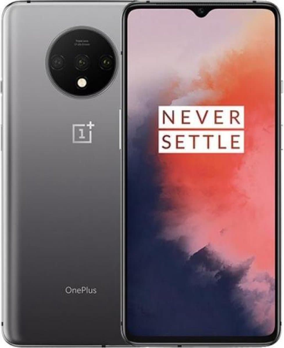 OnePlus 7T 16,6 cm (6.55'') 8 GB 128 GB Dual SIM 4G USB Type-C Zilver Oxygen OS 3800 mAh — afbeelding 1