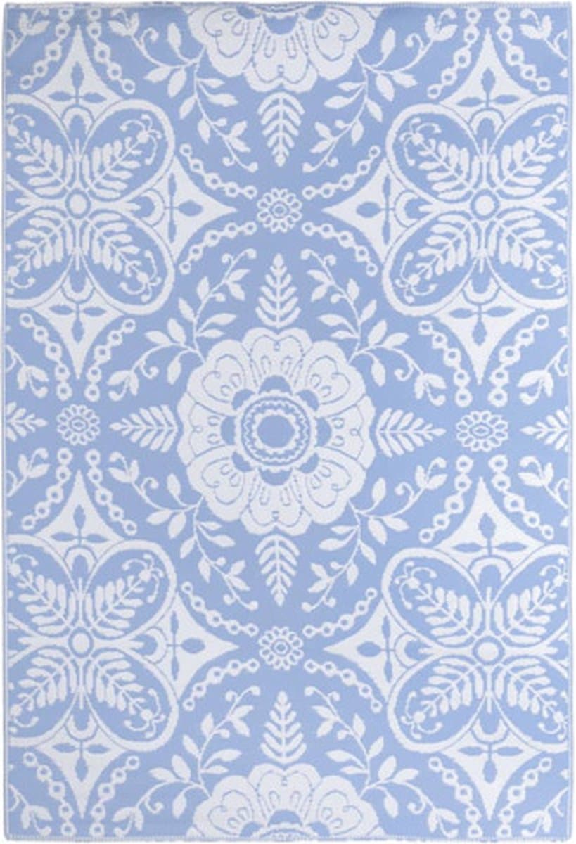 vidaXL - Buitenkleed - ARAKIL - 190x290 - cm - PP - babyblauw — afbeelding 1