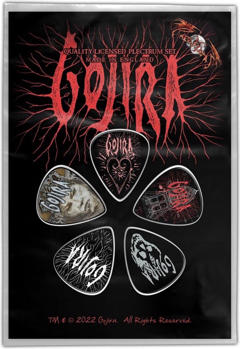Gojira - Fortitude Plectrum - Set van 5 - Multicolours — afbeelding 1