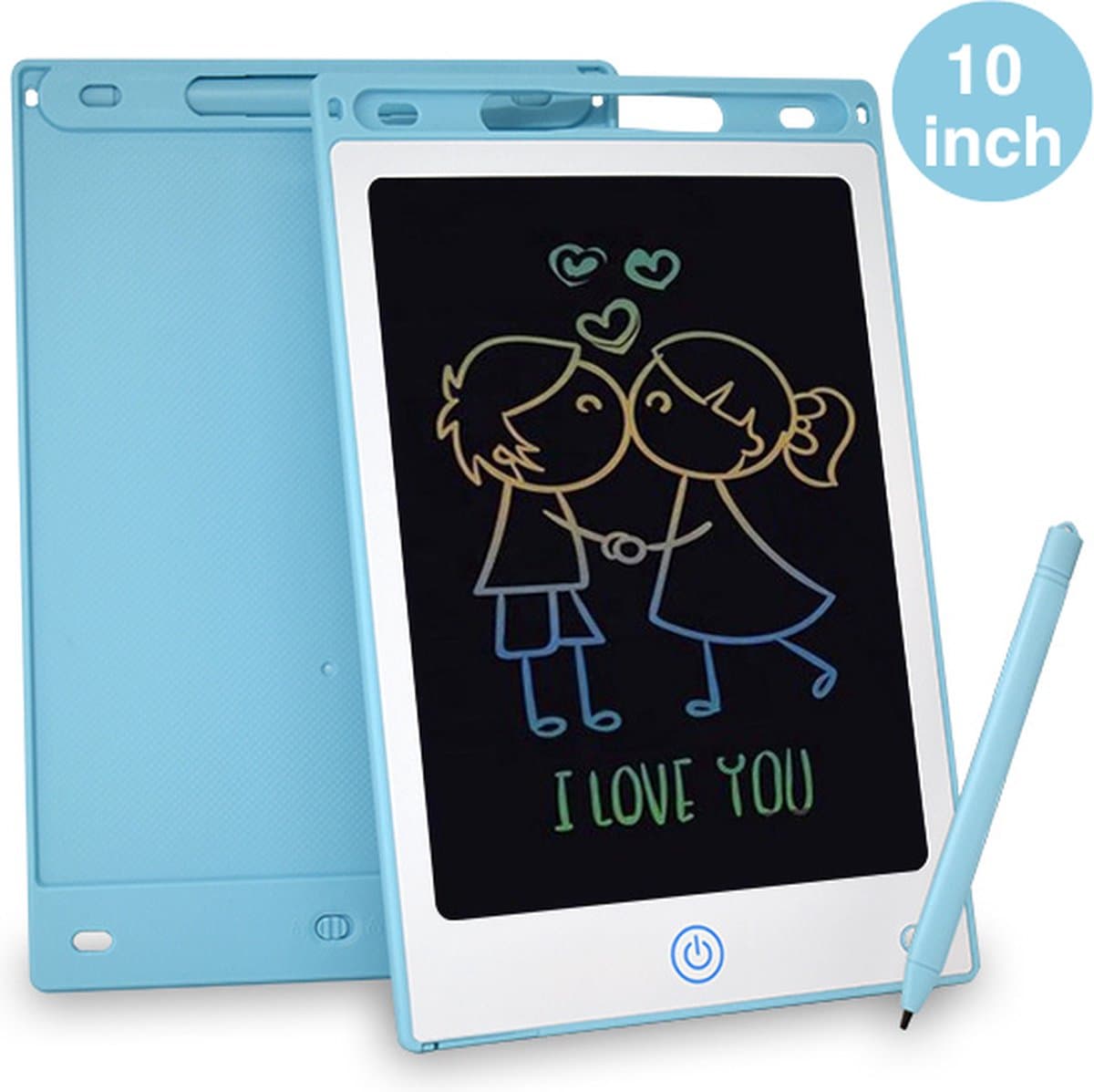 Tekenbord kinderen Kiraal - Tekentablet - LCD Tekentablet kinderen - Grafische tablet kinderen - Kindertablet Blauw - 10 inch — afbeelding 1