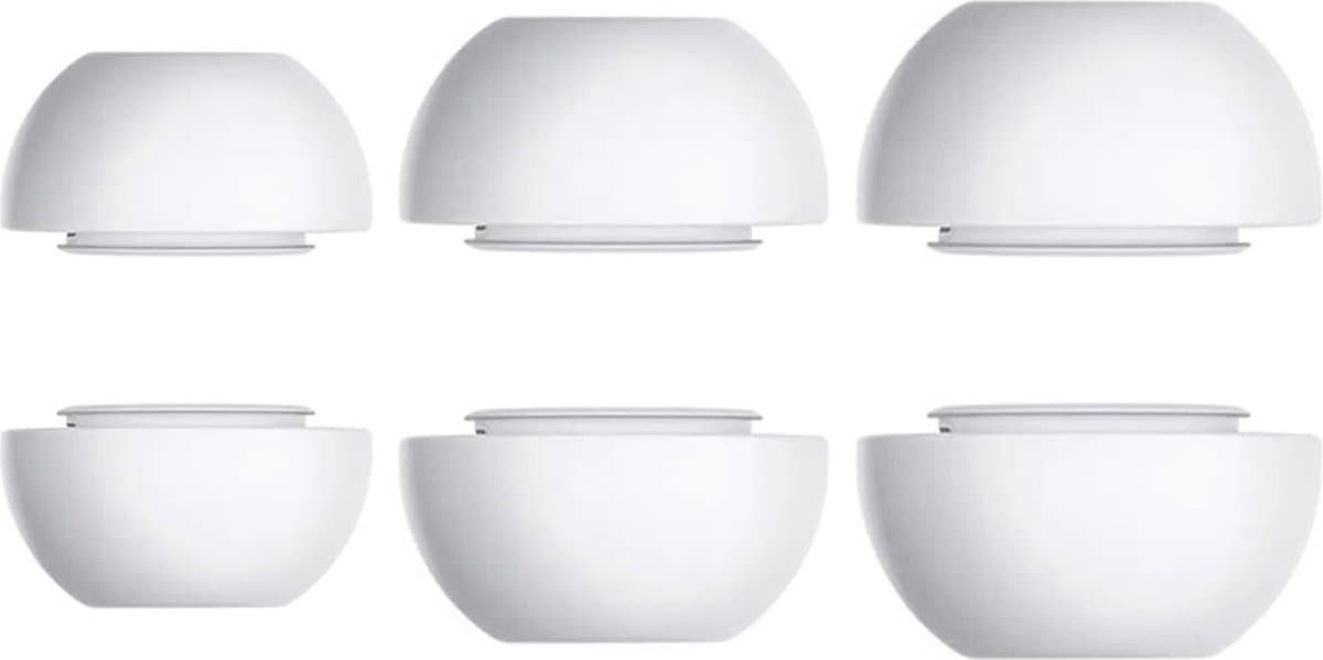 Ibley ComfortFit Siliconen oortips voor Apple AirPods Pro (1e generatie) wit - Siliconen Earplug - S/M/L formaat - 3 paar - 3 maten — afbeelding 1