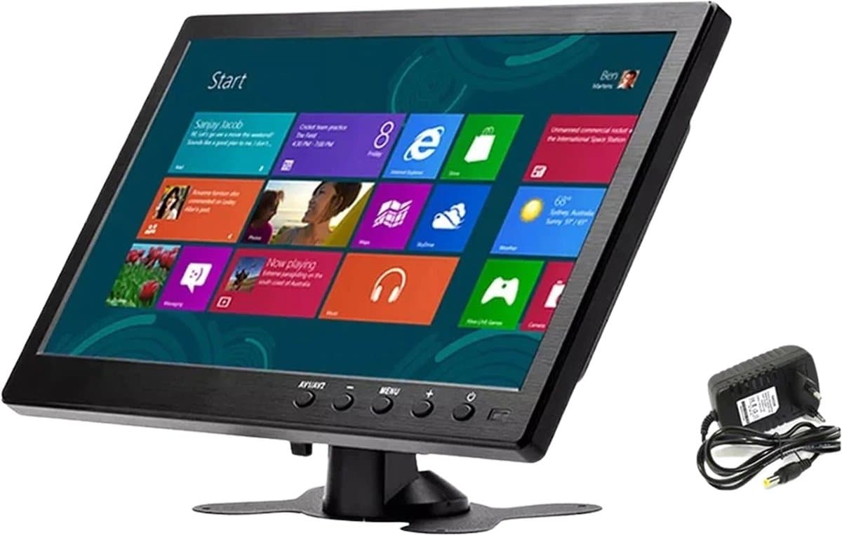 West Portable monitor - Monitor - Beeldscherm - Vakantie - Reis - 10.1 Inch - 1024x600 - Draagbare monitor — afbeelding 1