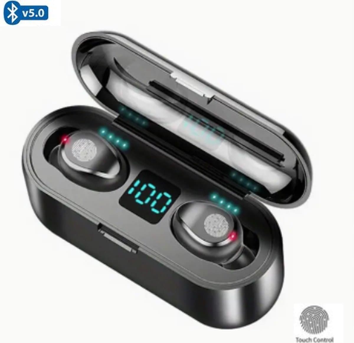 Otiume Draadloze Oordopjes - Bluetooth Headset - Zwart — afbeelding 1