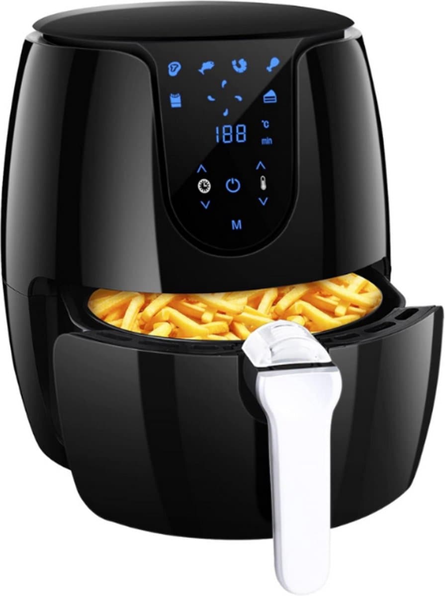 Airfryer - 3.5L - Heteluchtfriteuse - 1500W - 6 Kookprogramma's - LED Touchscreen - Digital Display — afbeelding 1