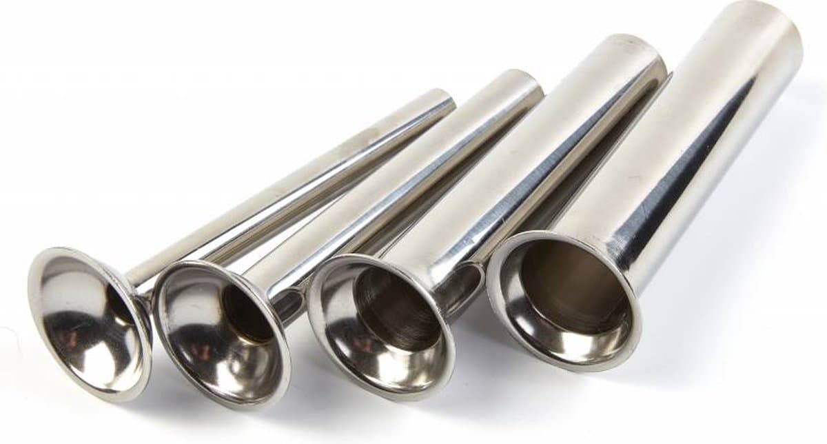 Sausage Filler Stainless Steel Tubes - Set of 4 Pieces — afbeelding 1