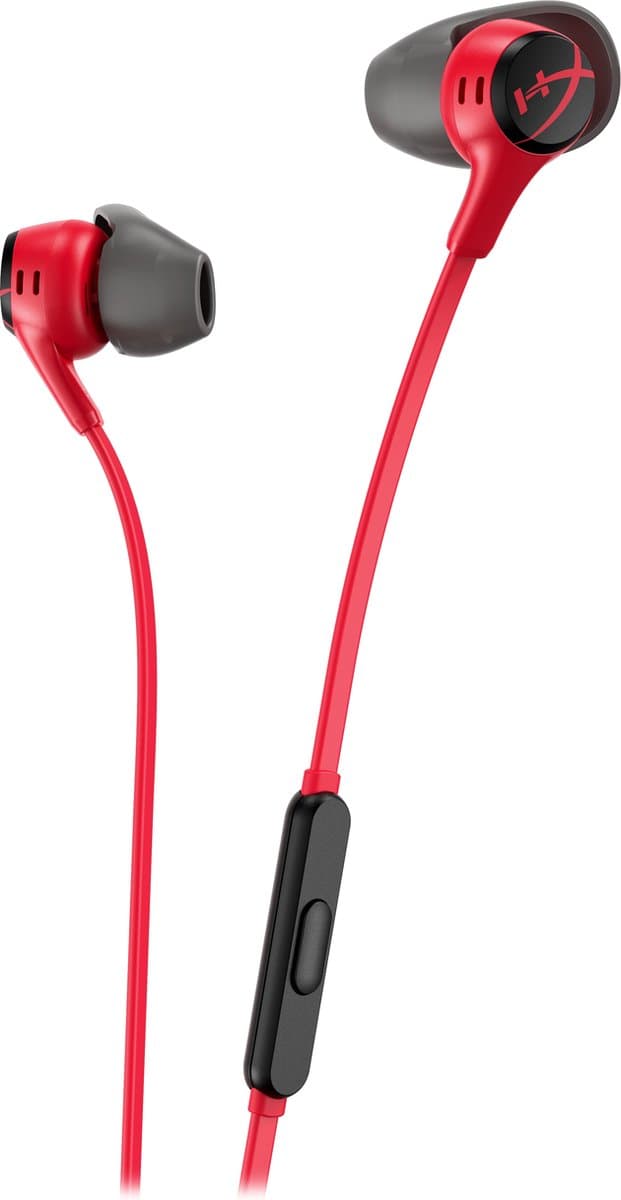 HyperX Cloud Earbuds II - Gaming Earbuds met Microfoon - Rood - PC/PlayStation/Xbox/Nintendo Switch/Mobile — afbeelding 1