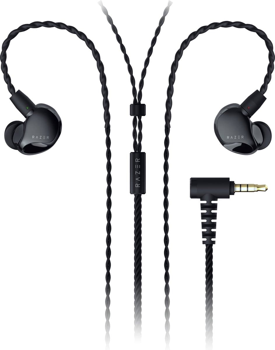 Razer Moray - Ergonomische In-Ear Oordopjes - Streaming Oortjes - Passieve Ruisonderdrukking - Zwart — afbeelding 1