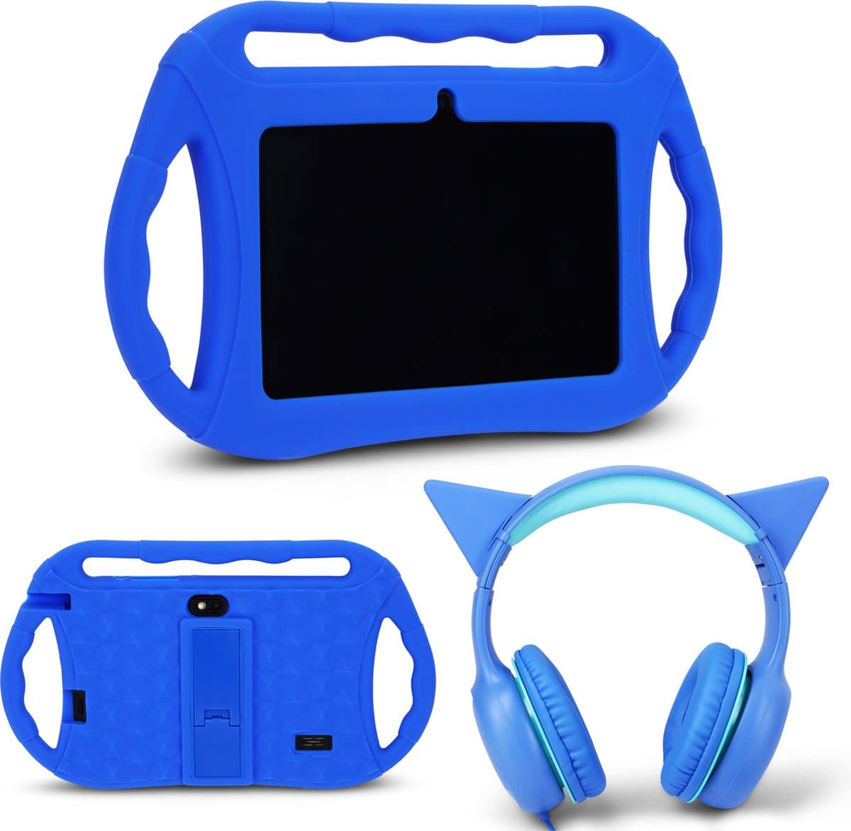 Kindertablet - Vanaf 2 jaar - Kinderlaptop - Tablet - Voor Kinderen - Kind - Inclusief Beschermhoes & Koptelefoon — afbeelding 1