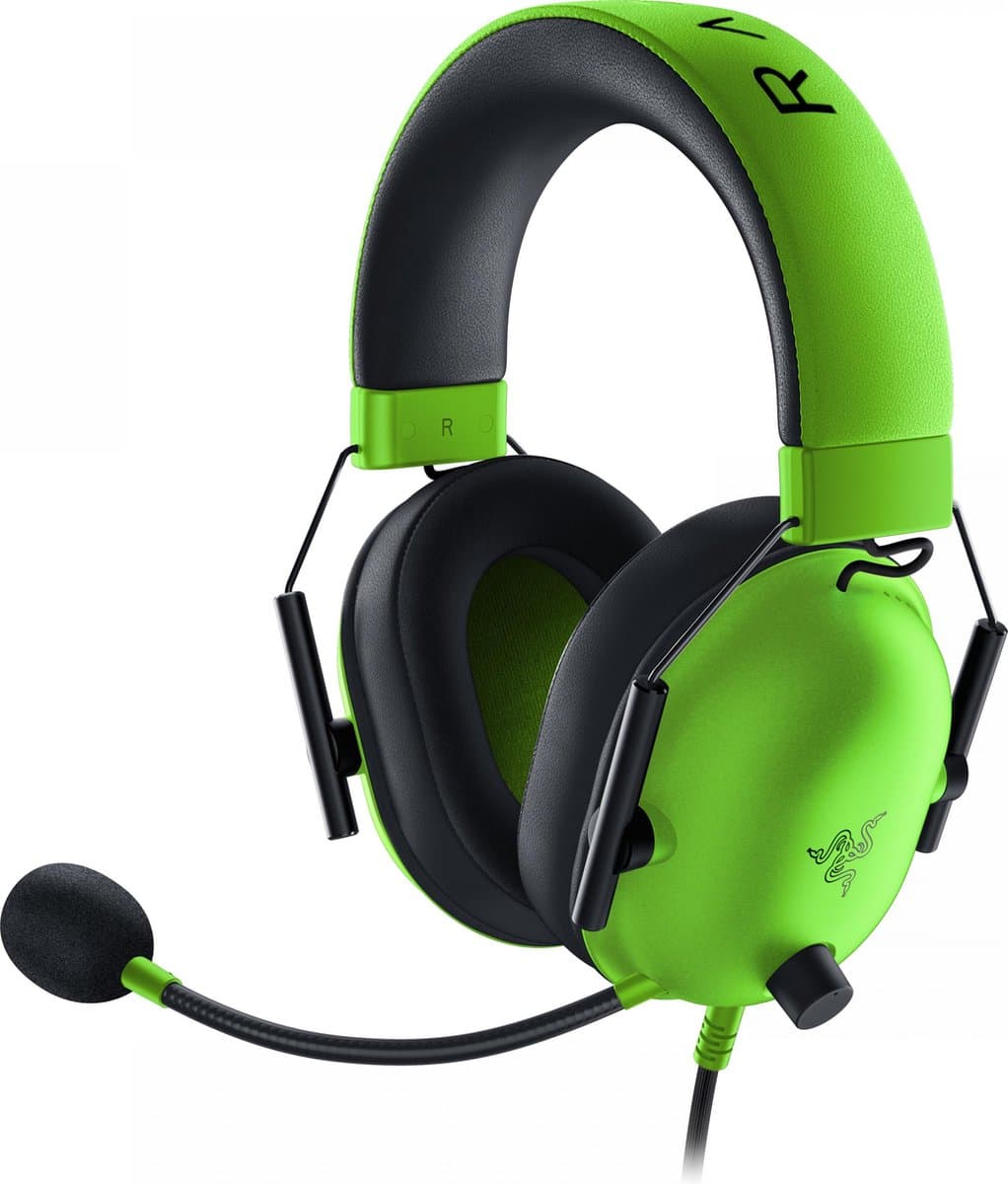 Razer Blackshark V2 X Headset - Green (PS4/PC/MAC/Xbox One/Switch/Mobile) — afbeelding 1