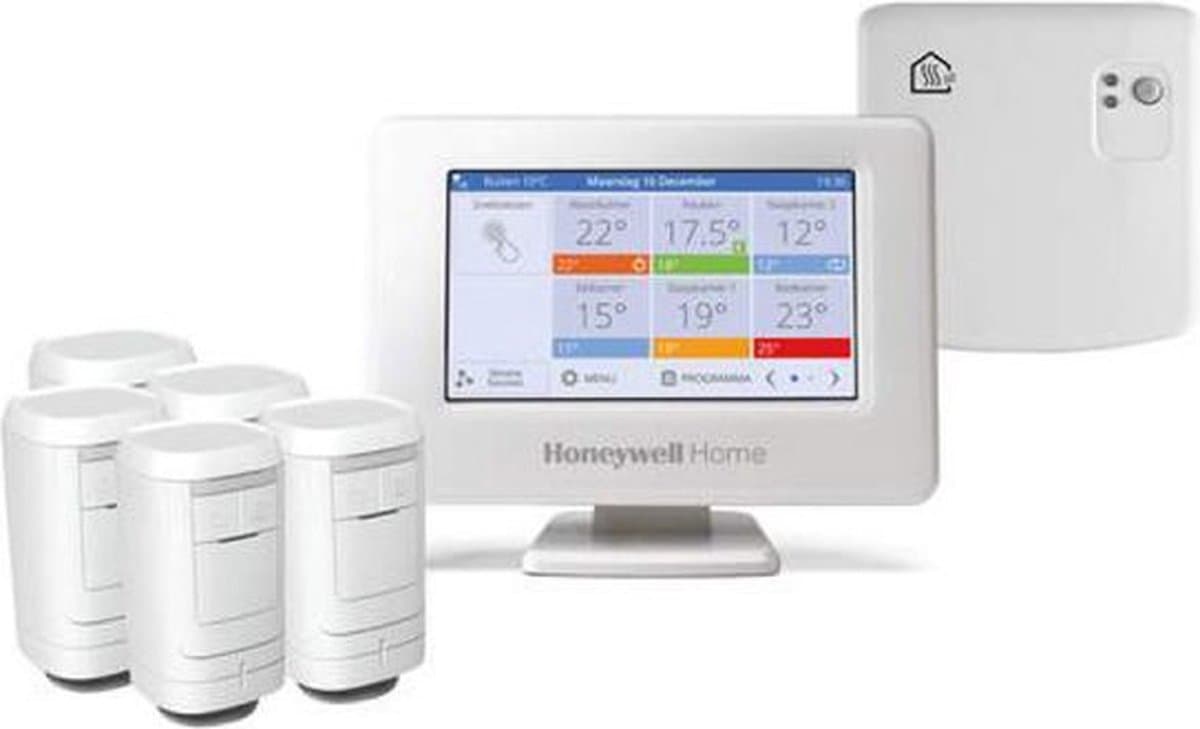 Honeywell Evohome Aan/Uit Slimme thermostaat - Wifi - Draadloos - Inclusief 5 thermostaatknoppen HR91 — afbeelding 1