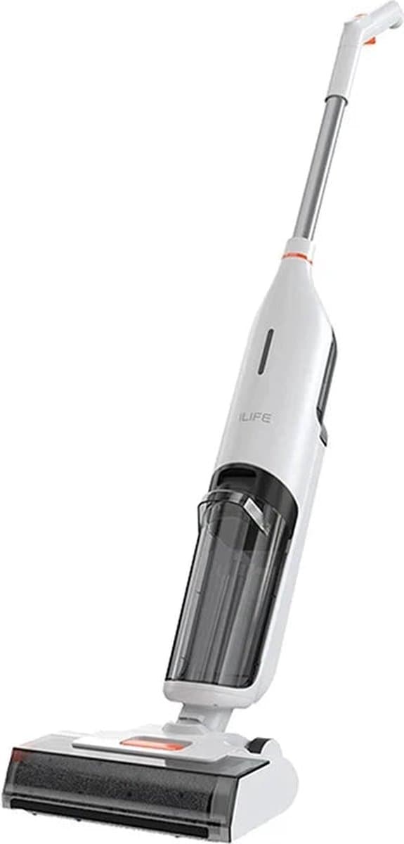 ILife - W90 - Handstofzuiger met Steel - 150W - 3 in 1 - 700 ml Watertank - Elektrische Bezem - Automatische Stofsensor - Afneembare Kruimelzuiger - Wit — afbeelding 1