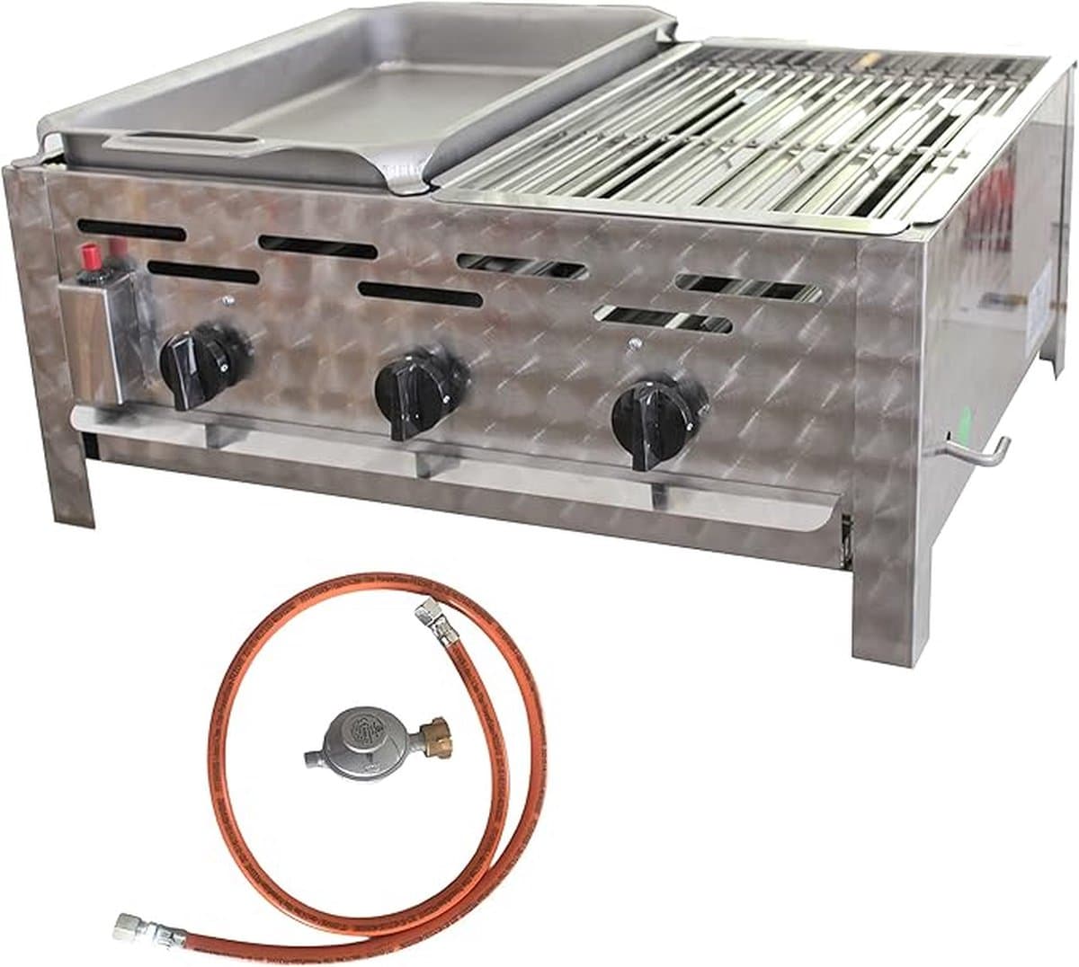 RVS SLagers BBQ Meister Solide D.A. Combi — afbeelding 1