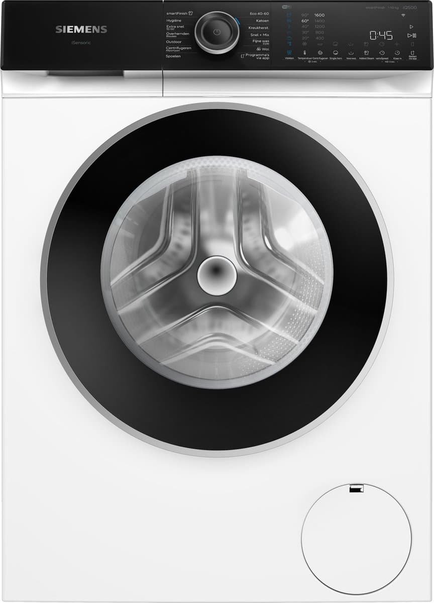 Siemens WG56H205NL - iQ500 - Wasmachine - 10 kg - 1600 rpm - 20% zuiniger dan energielabel A - smartFinish: vermindert kreukels tot 50% - speedPack L: verkort wasprogramma's met varioSpeed - Home Connect — afbeelding 1