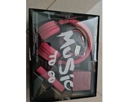 Silvercrest Geschenkset Koptelefoon - Powerbank - Bluetooth speaker - Roze - Cadeau