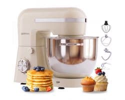 Gatson 1500W Keukenmachine - 10 Snelheden - 5L Mengkom - Dubbele Handvat - Keukenrobot - Keukenmixer - Foodprocessor - 1500W