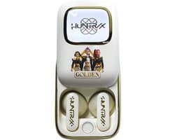 KPop Demon Hunters - Huntr/x - Golden - draadloze oordopjes - schuifdisplay met LED verlichting - met oplaadcase - touch control - lange batterijduur