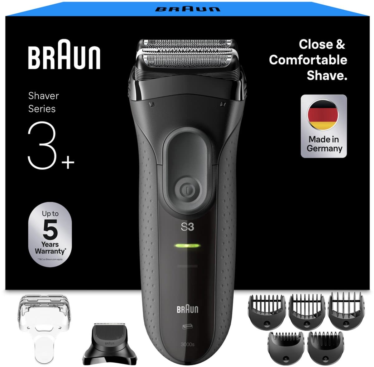BRAUN 3000BT Scheerapparaat Zwart — afbeelding 1