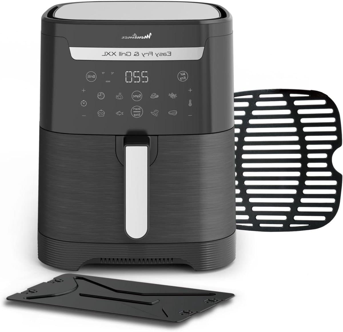 Luchtfriteuse Grill - Airfryer XXL - Gezond Koken - 2 Maaltijden Tegelijk - 65 L - Zwart — afbeelding 1