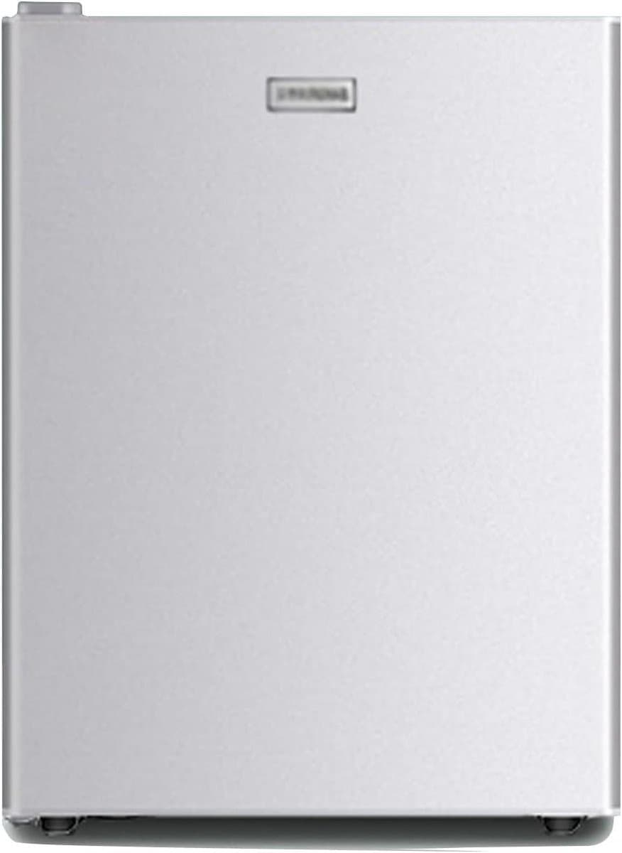 Mini Koelkast - Compacte Koelkast Vriesvak - Koude Dranken Bewaren - Fluisterstille Werking - 38x38x74 cm - Geborsteld Zilver — afbeelding 1