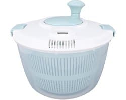 Salade Spinner - Groente Droger - Keuken Werkzaamheden - Handmatig Roterend Mechanisme - 5L Capaciteit - Blauw