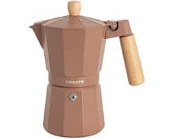 CREATE - Italiaanse koffiezetter - Mokka - Zonder inductieadapter - 9 kopjes / 450ml - THERA MOKA RETRO