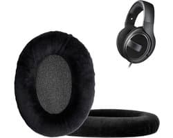 kwmobile 2x fluwelen oorkussens geschikt voor Sennheiser HD 559 / 569 / 599 koptelefoons - Kussens voor over-ear-koptelefoon in zwart