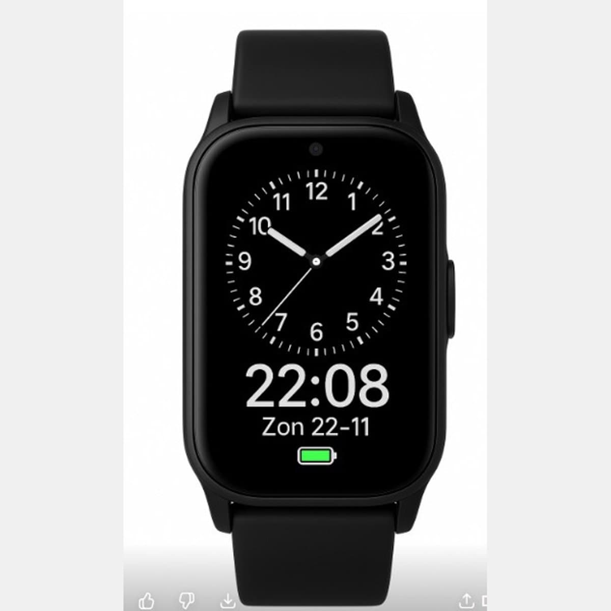 WatchToCare Halo GPS Alarmhorloge Senioren | Valdetectie | 4 Dagen Accu | Zonder Abonnement | IP67 Waterbestendig - Zwart — afbeelding 1
