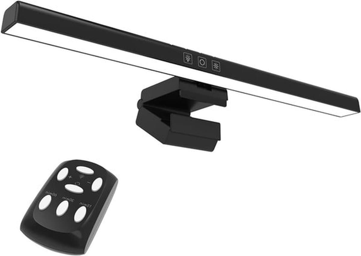 Monitor Light Bar met draadloze afstandsbediening, verstelbare helderheid en multi-hoek verstelbaar voor optimale oogbescherming tijdens het werken — afbeelding 1