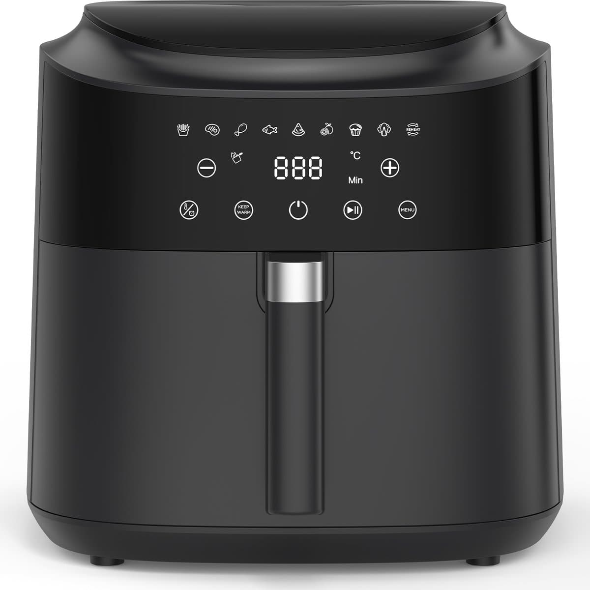 AIMASON AF80D10 - 9L XXL Airfryer - Digitale Energiezuinig en met weinig olie Heteluchtfriteuse - 2350W Snel Koken - 9-in-1 - Schudherinnering - Warmhoudfunctie - Metalen Binnenkant — afbeelding 1