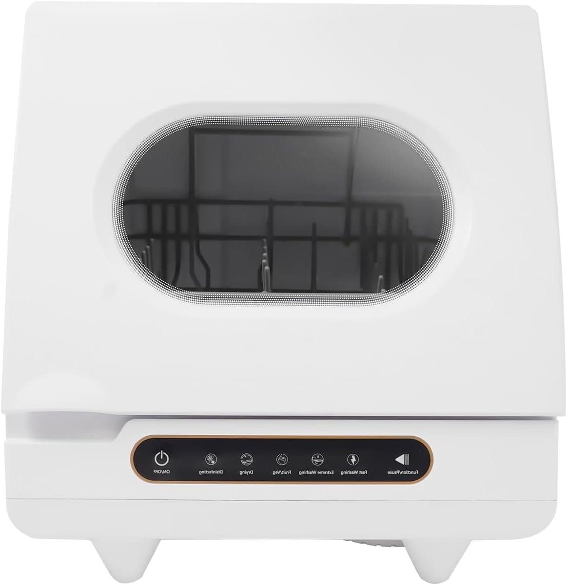 Mini Vaatwasser - Tafelmodel Vaatwasser - Snel Servies Wassen - 5 Spoelprogramma's - 5 Liter Capaciteit - Wit — afbeelding 1