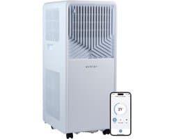 Evolar Mobiele Smart Airco - 14000 BTU - Koelen & Verwarmen - WiFi - App & Afstandsbediening - Airconditioner - met Afvoerslang - Slaapkamer, Woonkamer, Kantoor - EVO-014CHW