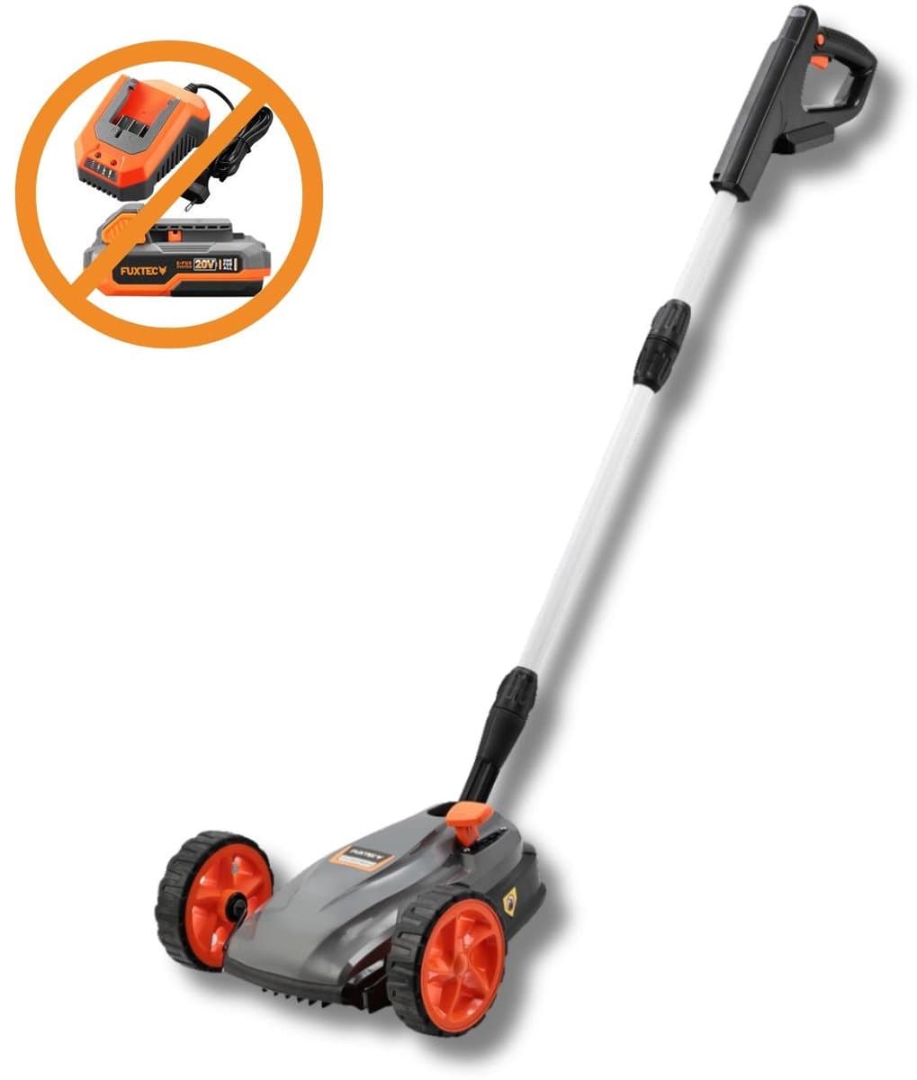 FUXTEC snoerloze gazonmaaier voor één hand FX-E1RMEH20, 220 mm maaibreedte, 300 W vermogen, 3-voudige maaihoogteverstelling 30-50 mm, flexibele kogelkopbediening — afbeelding 1