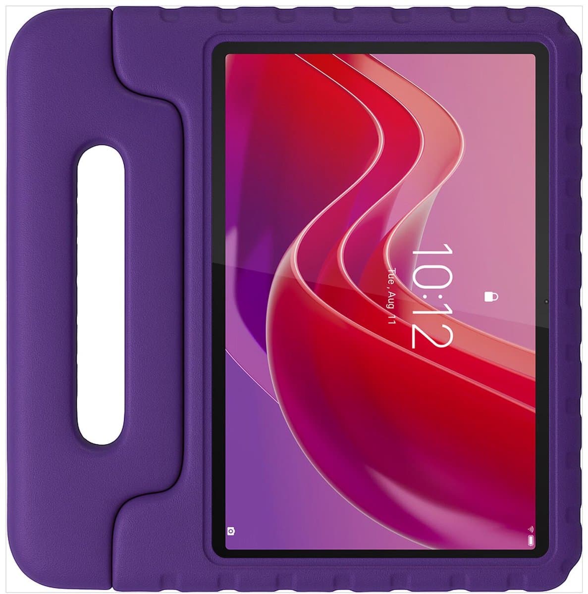 HappyCase Kinder Tablethoes Geschikt voor Lenovo Tab M11/K11 | Kindvriendelijke Hoes | Beschemhoes | Kinderhoes | met Handvat en Standaard | Paars — afbeelding 1