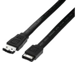 eSATA naar SATA Kabel - Externe Schijf Kabel - Opslag Uitbreiden - Afgeschermde Overdracht - 1.5 Meter - Zwart