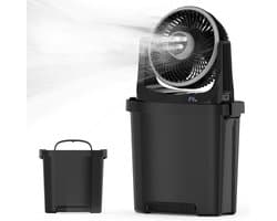 Draagbare luchtkoel ventilator – Mini aircooler met verneveling – Koelen & bevochtigen – Stil en compact – Ideaal voor slaapkamer, bureau & reizen
