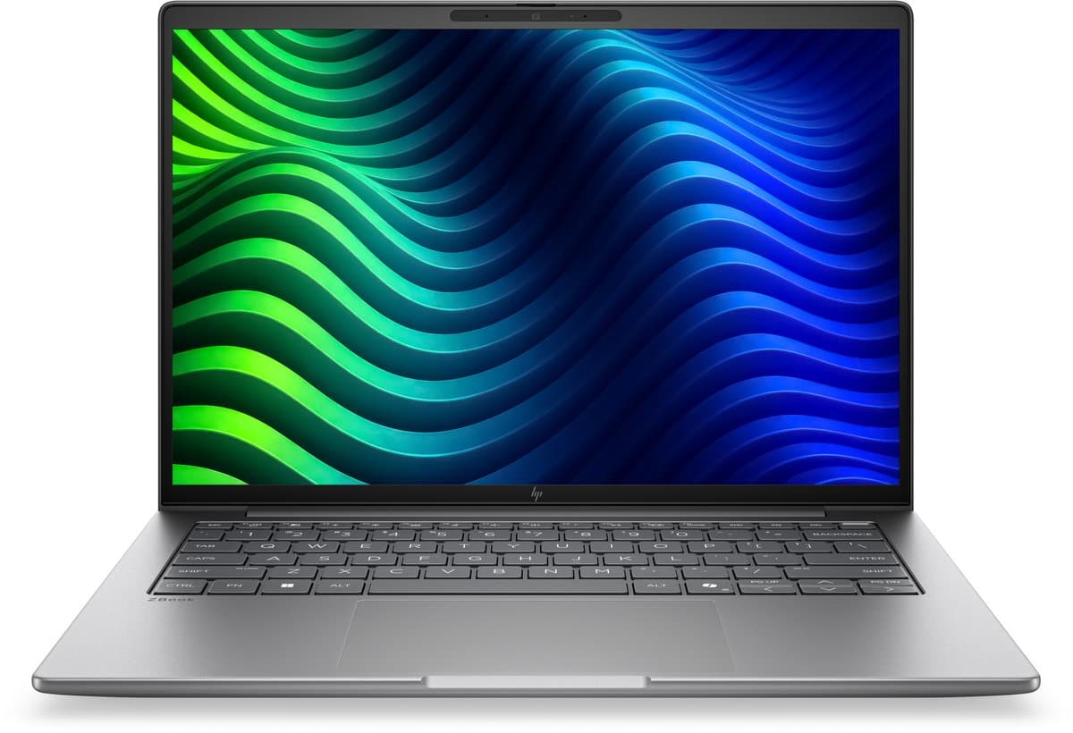 HP ZBook 8 G2i Wolf Pro Security Edition Copilot+ PC Intel Core Ultra 7 356H Mobiel werkstation 35,6 cm (14") WUXGA 24 GB DDR5-SDRAM 1 TB SSD NVIDIA RTX PRO 500 Blackwell Wi-Fi 7 (802.11be) Windows 11 Pro AI Workstation, AI PC Zilver QWERTY — afbeelding 1
