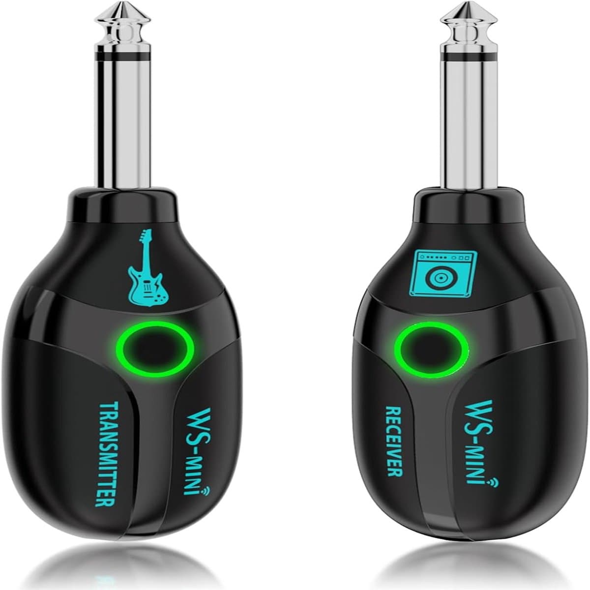 carmdering - Draadloos Gitaarsysteem- Gitaarzender - Kabelloos Gitaar Spelen - Sound Transmitter - Digitale Draadloze Technologie - Hoge Geluidskwaliteit Met Lage Latentie - 1 Stuk - Muzikanten + Zwart — afbeelding 1