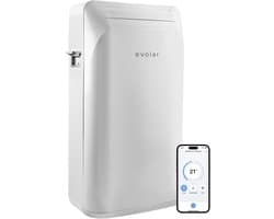 Evolar Mobiele Smart Airco Zonder Afvoerslang - met Luchtontvochtiger - 3-in-1 - Voor Slaapkamer - WiFi - 9000 BTU - Zonder Afvoer / Slang - EVO-ES9000