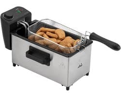 Olie Friteuse - Frituurpan - Lekkere Snacks - Koude Zone Technologie - 4 Liter Capaciteit - Grijs