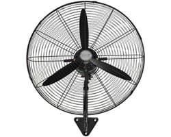 Muurventilator - Wandmodel - Ruimte Koelen - 90 Graden Oscillatie - 80cm - Zwart