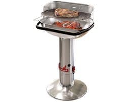 Barbecook Loewy 55 - Houtskool BBQ barbecue - Grilloppervlak 55x33cm - Incl. Windscherm, BBQ rooster en asopvangpot - RVS