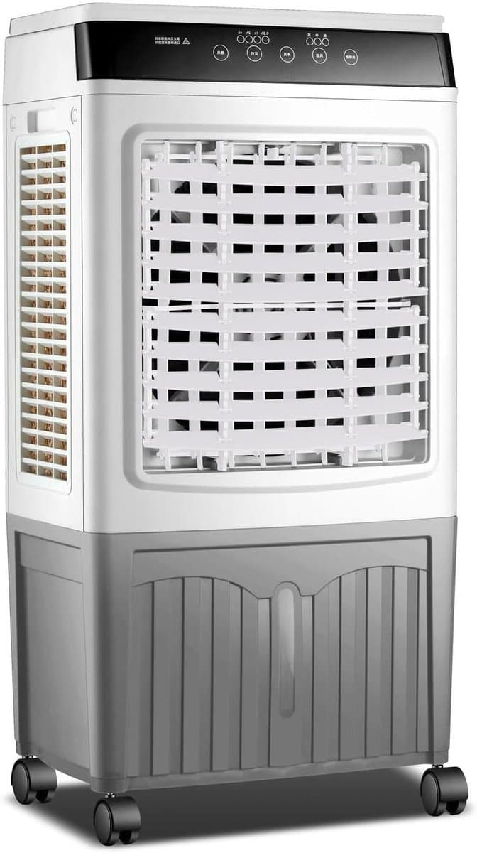 Luchtkoeler - Verdampingskoeler Ventilator - Ruimte Verkoelen - Grote capaciteit 30L - 90 graden oscillatie - Wit — afbeelding 1
