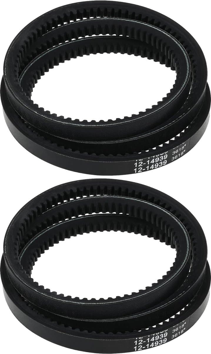JHUBERS- Aandrijfriem 51 inch - 2 Stuks - Rubber - Compatibel met Hustler Raptor - Raptor Limited - Raptor SD/Raptor SDX - Hoge efficiëntie - Grasmaaier Riem — afbeelding 1