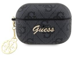 Guess 4G PU Leather Case - Apple Airpods Pro 2 (2e generatie met modelnummers A2700 en A2968) - Grijs