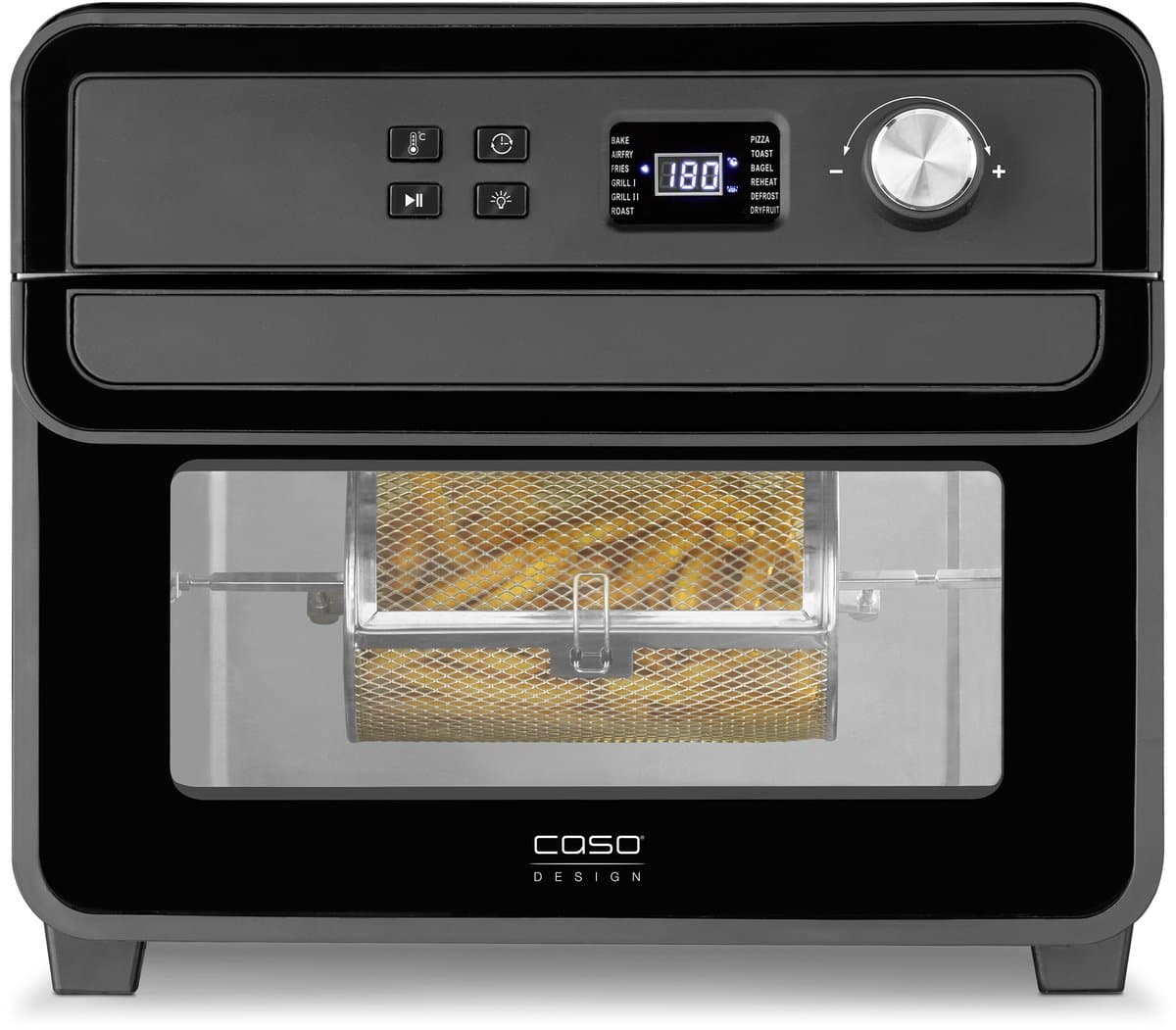 CASO AirFry Chef 1700 - Elektrische airfryer en heteluchtoven | 22 liter | 1700W | Zwart met 12 automatische programma’s — afbeelding 1