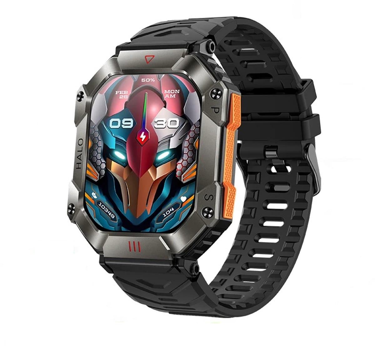 DrPhone ChronoWatchX2 – Robuuste Smartwatch | 2.0" HD | Bluetooth Bellen | Hoogtemeter | IP67 | 100+ Sportmodi - Zwart — afbeelding 1